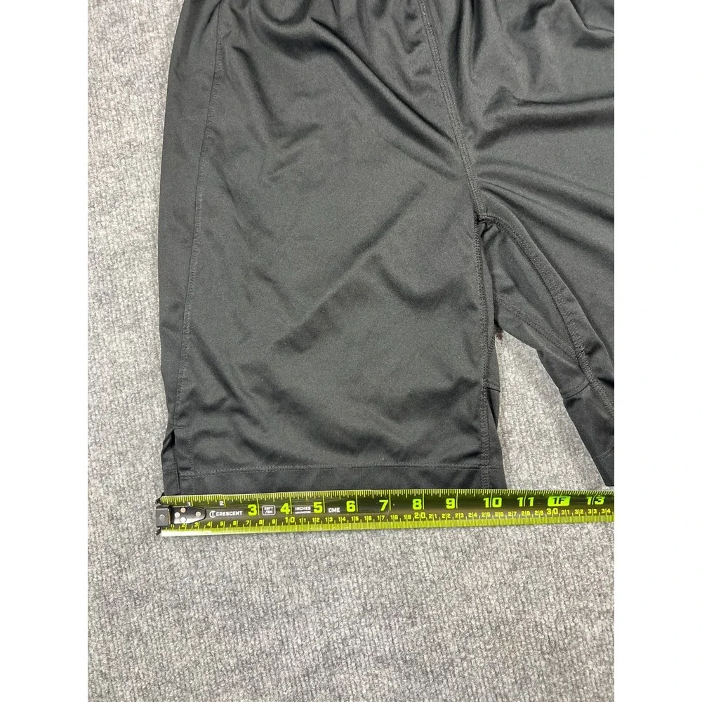 Nike Dri Fit Football Shorts Youth L Black Swoosh Logo Moisture Wicking Training